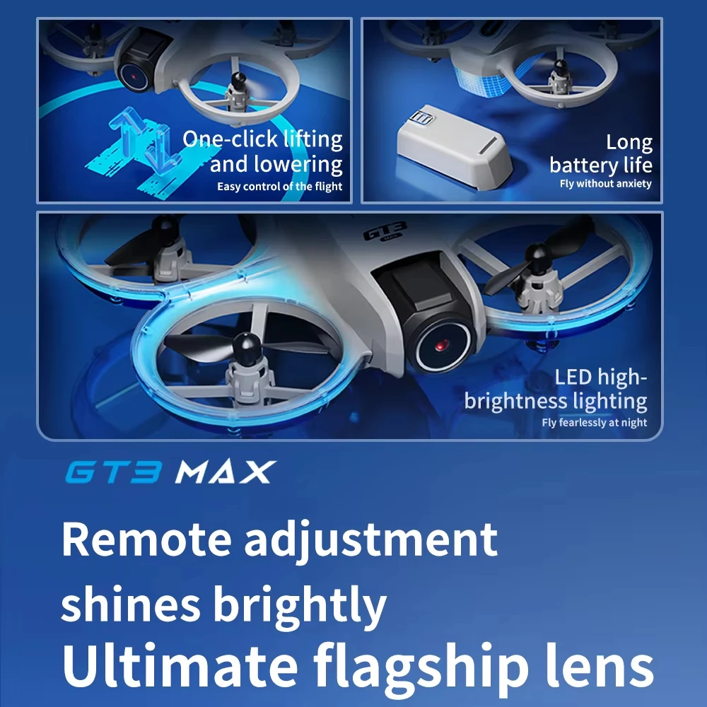 GT3 Max 光学フローGPS搭載ドローン、8K超高画質デ - Drone Gps Mount のレビューと価格
