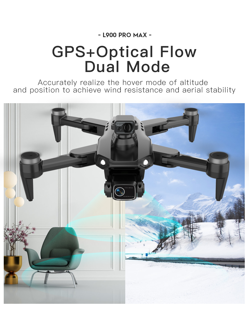 LYZRC L900 PRO MAX レーザー障害物回避GP - Drone Gps Mount のレビューと価格
